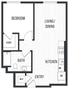 sixth and jackson apartments san jose floor plan 1D